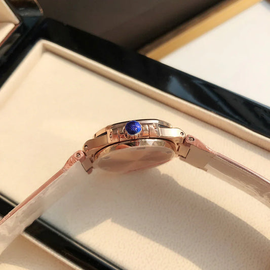 Rose Gold Diamond Bezel Watch 36 mm