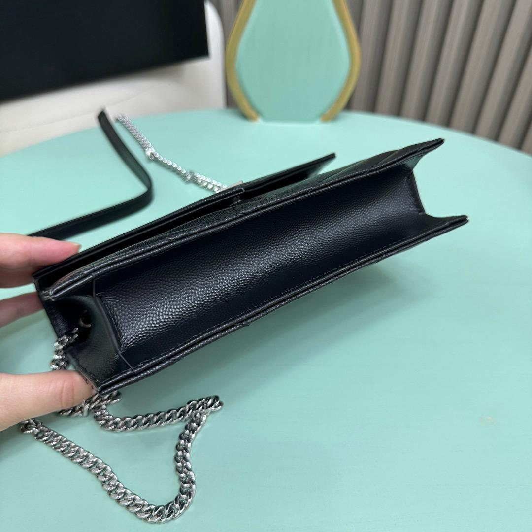 Black silver crossbody