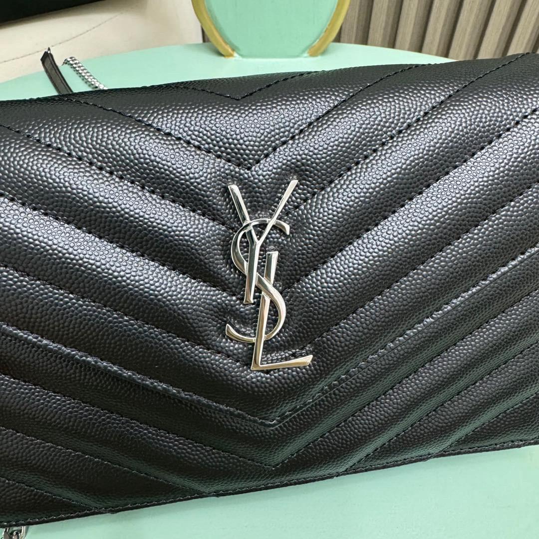 Black silver crossbody