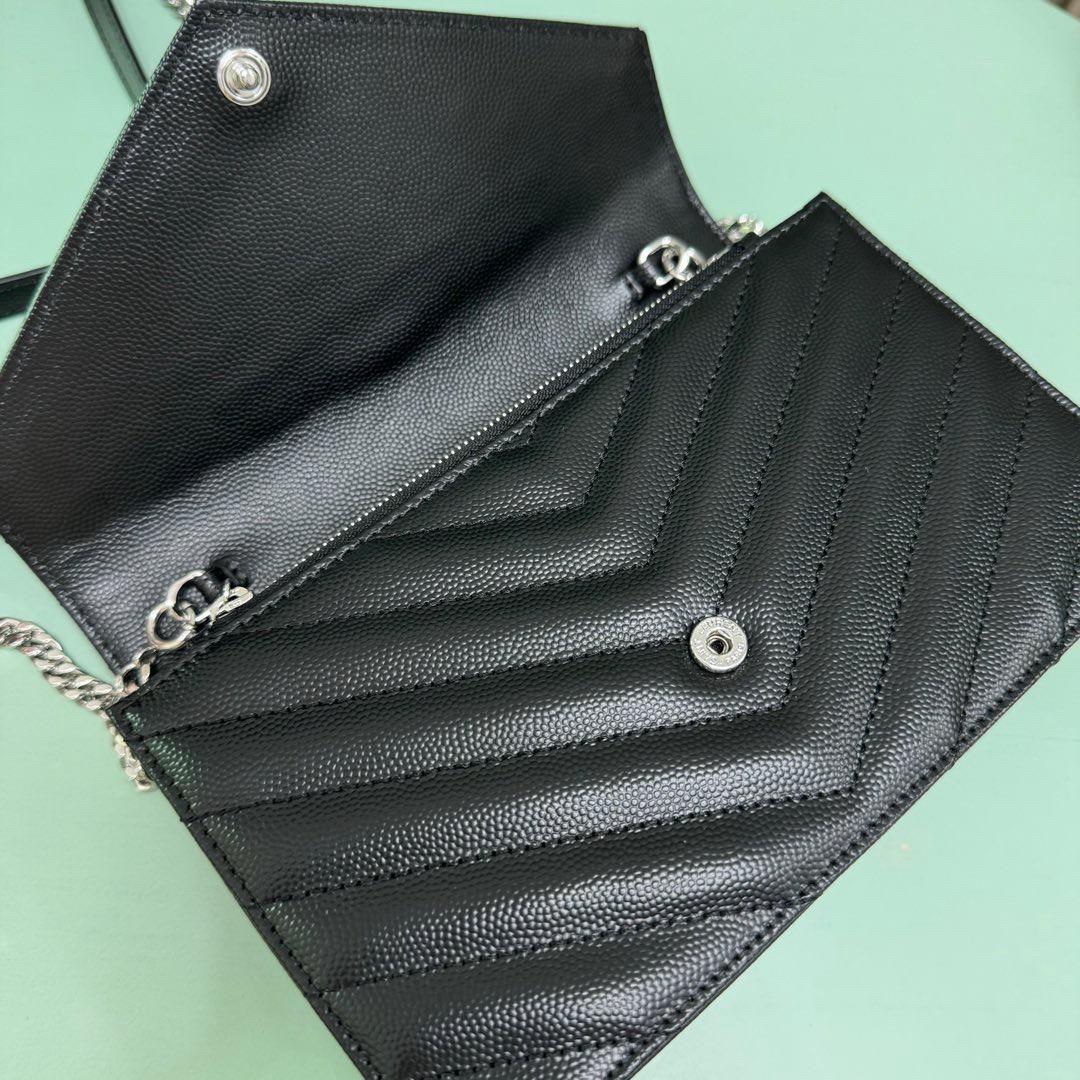 Black silver crossbody