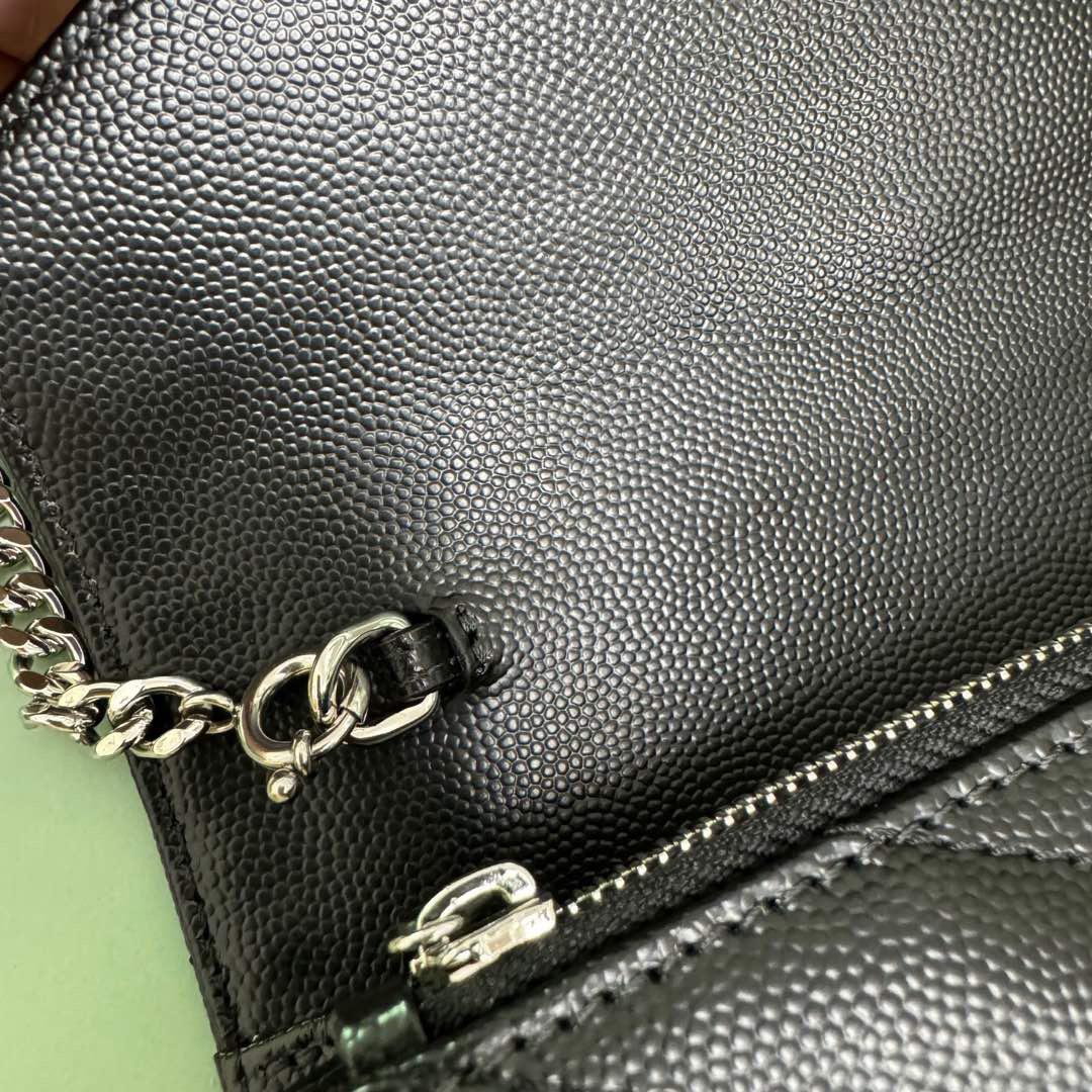 Black silver crossbody