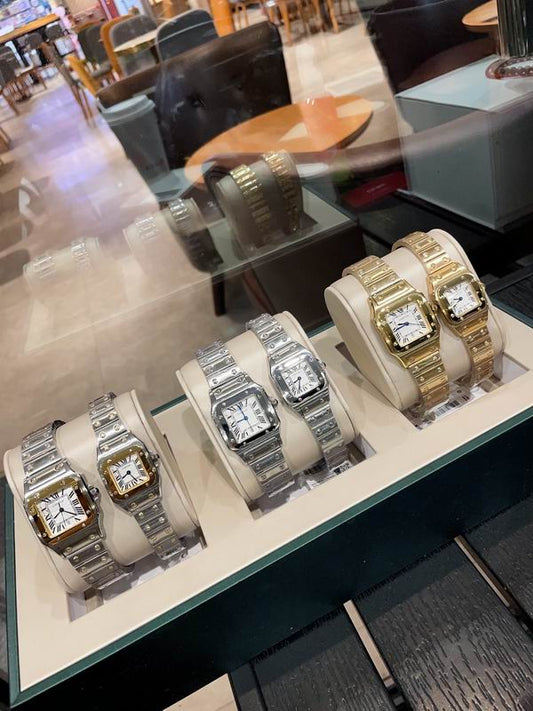 Square Case Steel Watch