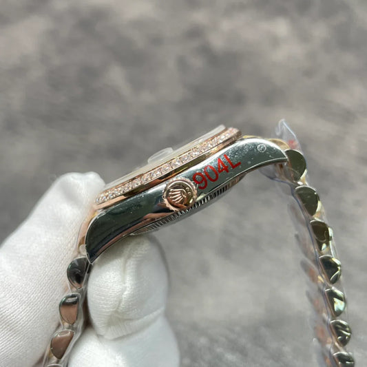 Gold Mother-of-Pearl Dial Watch 31 mm