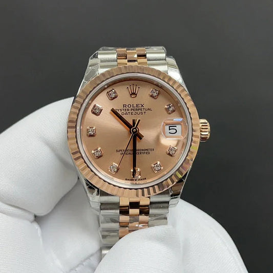 Gold Coffee Dial Automatic Watch 31 mm