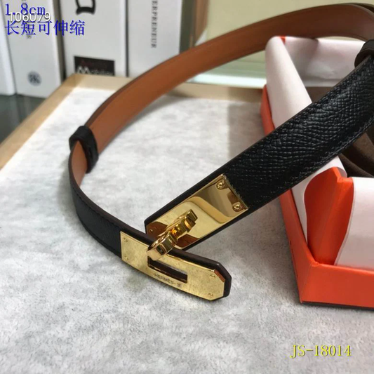 ADJUSTABLE LEATHER BELT 18MM