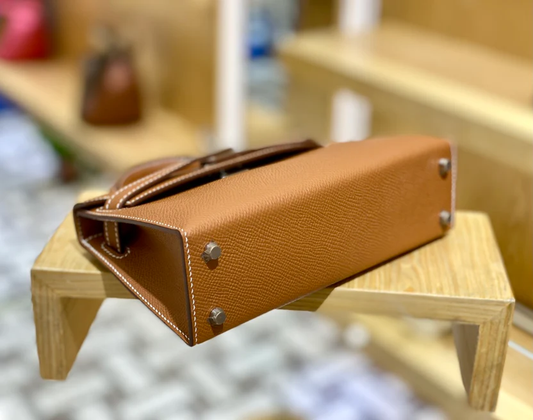 PALM PRINT GOLD BROWN 19