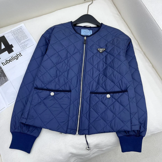 DIAMOND QUILTED COTTON JACKET